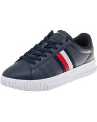 Tommy Hilfiger - Cupsole Supercup Leather Trainers - Lyst