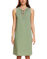 Esprit - Edc By Mouwloze Jurk Met Elastische Kraag - Lyst