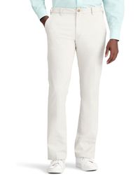 Izod - Performance Stretch Straight Fit Flat Front Chino Pant - Lyst