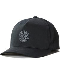 Rip Curl - Icons Flexfit Cap Baseball Cap Black/grey - Lyst