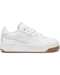 PUMA - Carina Street Lux Baskets à lacets pour femme Blanc - Lyst