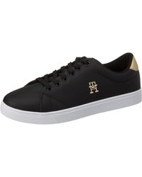 Tommy Hilfiger - Baskets Semelle Cuvette Essential TH Gold Chaussures - Lyst