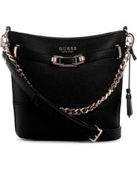 Guess - Silvye Bucket Bag Black - Lyst