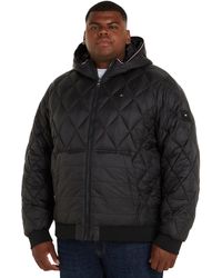 Tommy Hilfiger - Bt-mix Quilt Rcl Hooded Jacket-b Woven - Lyst