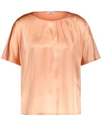Gerry Weber - Fließendes Blusenshirt mit Material-Patch überschnittene Schultern - Lyst