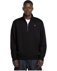 G-Star - Premium Core Half Zip R Sw Ls Sweatshirt - Lyst