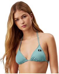 Calvin Klein - 's Triangle Bikini Top With Removable Padding - Lyst