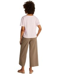Tommy Hilfiger - Slub Crop V-nk Ss Ww0ww43901 - Lyst