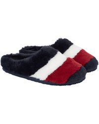 Tommy Hilfiger - Flag Fur Home Slippers Plush - Lyst