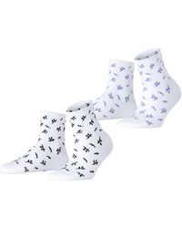 Esprit - Twig W SSO coton motif fantaisie lot de 2 paires - Lyst