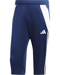 adidas - Teamsport Textil - Hosen Tiro 24 3/4 Jogginghose blauweiss - Lyst
