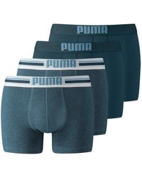 PUMA - Boxershorts Unterhosen Placed Logo Boxer 651003001 4er Pack - Lyst
