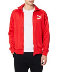 PUMA - Iconic T7 Track Jacket Retro Track Top High Risk Red 595286 - Lyst