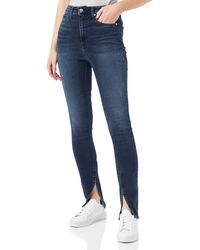 Calvin Klein - Skinny-fit-Jeans High Rise Super Skinny Ankle, mit V-Passe vorn & Logop-Badge - Lyst