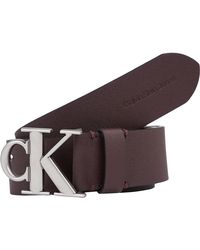 Calvin Klein - Ro Mono Plaque Lthr Belt 40mm - Lyst
