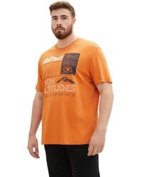 Tom Tailor - Plussize Basic T-Shirt mit Print - Lyst