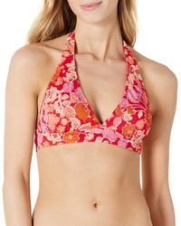 Amazon Essentials - Light-support Tie Halter Bikini Swimsuit Top - Lyst
