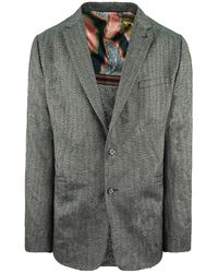 Ted Baker - Semi Plain Jacket Button Up Casual Black S Blazer Tc8mgj68 - Lyst