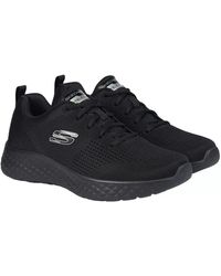 Skechers - Lite Foam Trainers With Memory Foam Lightweight Machine Washable Comfortable Lace-up Sporty Look Black Uk 11 - Lyst