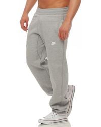 Nike - Stitch Cuffed Club Jogging Bottoms Dark Grey - Lyst