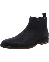 tommy hilfiger classic suede chelsea boots