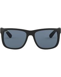 Ray-Ban - Justin Classic Sunglasses Frame Blue Lenses Polarized - Lyst