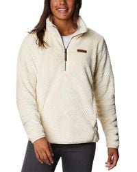 Columbia - Fire Side Faux Sherpa 1/4 Zip Fleece Jacket - Lyst