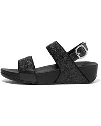 Fitflop - Lulu Glitter Back-strap Sandals - Lyst