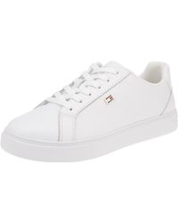 Tommy Hilfiger - S Flag Court Sneaker Court Trainers White 6.5 Uk - Lyst