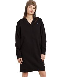 G-Star - Sweaterjurk Met V-hals En Lange Mouwen - Lyst
