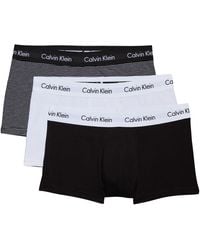 Calvin Klein - Calzoncillos bóxer Hombre Pack de 3 Low Rise Trunks Ropa Interior - Lyst