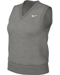 Nike - Damen Sportswear Phnx FLC Slvls V-Neck Chaleco - Lyst