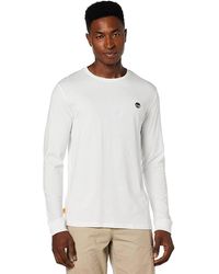 Timberland - Basic T-shirt With Cuffs And Logo - Lyst