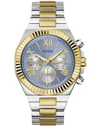 Guess - Equity Gw0703g3 Bicolor Stainless Steel Watch - Lyst
