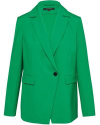 Comma, - Hochwertiger Blazer mit asymmetrischem Verschluss smaragd 40 - Lyst