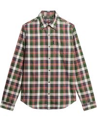 Superdry - Vintage Karohemd aus Bio-Baumwolle Upstate Kariert Grün M - Lyst