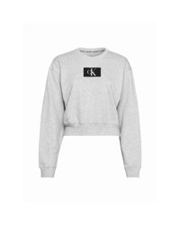 Calvin Klein - Long Sleeve Lounge Sweatshirt - Lyst