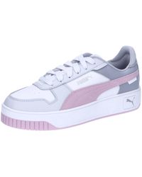 PUMA - Carina Street Sneakers 35.5White Grape Mist Silver Purple Metallic - Lyst