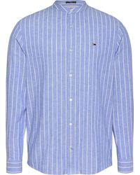 Tommy Hilfiger - TJM Linen Mix BND STP SHRT EXT DM0DM20893 L/S Shirt - Lyst