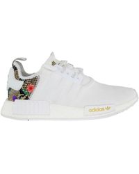 adidas - Nmd R1 Floral Lace-up White Synthetic S Trainers Fx0826 - Lyst