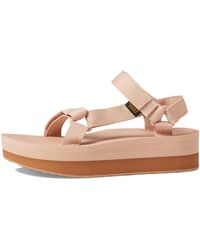 Teva - Flatform Universal Ladies Sandals Maple Sugar/ Lion - Lyst