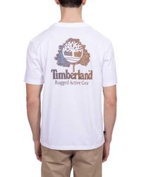 Timberland - Rugged Active Gear Back Graphic Tee - Lyst