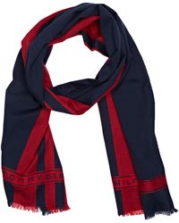 Tommy Hilfiger Selvedge Scarf Schal - Rot