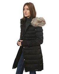 Calvin Klein Parka Jeans Down Long Black - Nero