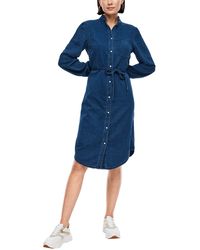 S.oliver Jeanskleid mit Bindegürtel blue 42 - Blau