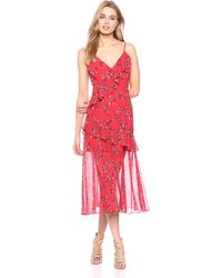 keepsake heart and soul floral ruffle long sleeve mini dress