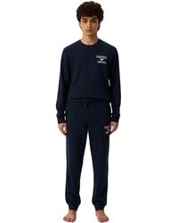 Emporio Armani - Sweater+Trousers Iconic Terry - Lyst