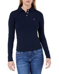 Tommy Hilfiger - Tommy Jeans Tjw Slim Essential Polo Ls L/s Polos - Lyst