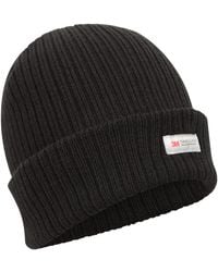 Mountain Warehouse - Thinsulate Knitted Beanie - Soft, Smooth Hat, Double Lined Black (ribbed Knit) M - L - Lyst