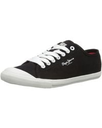 Pepe Jeans - S Tennis Te-290 E Low-top Pms30017 Black 42 Eu/8 Uk - Lyst